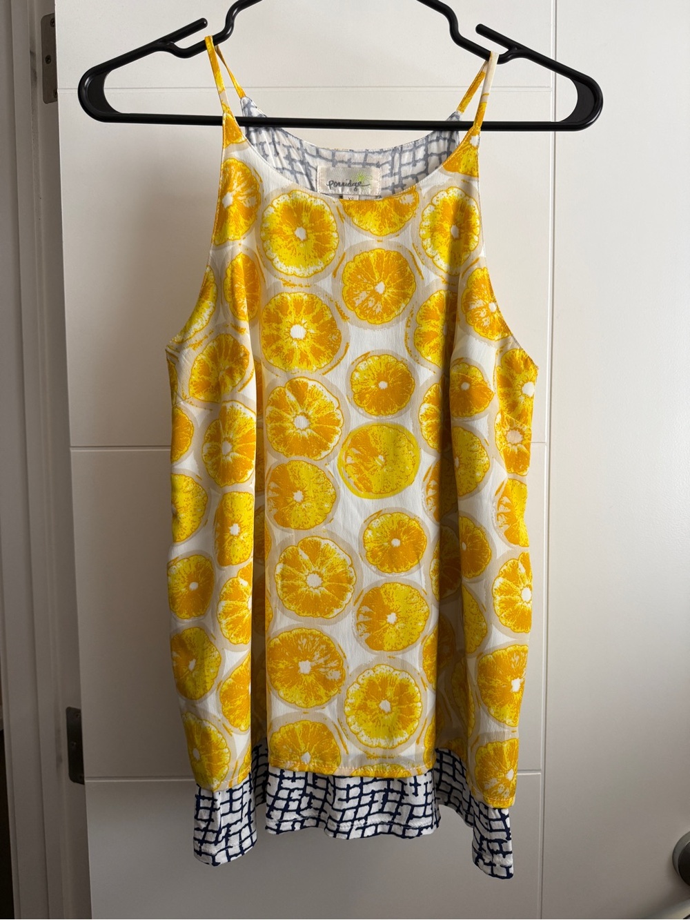 Pomelo Yellow Citrus-Print tank from Anthropologie